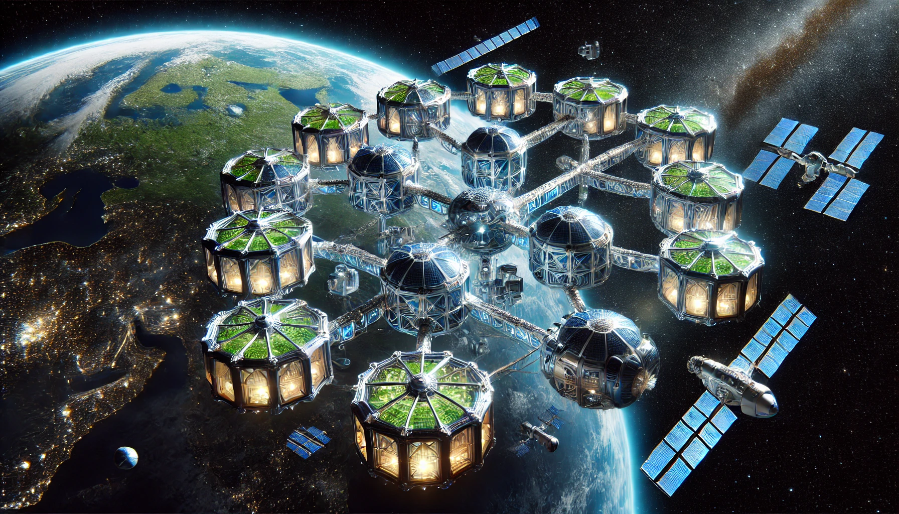 Build Space Habitats in Low Earth Orbit
