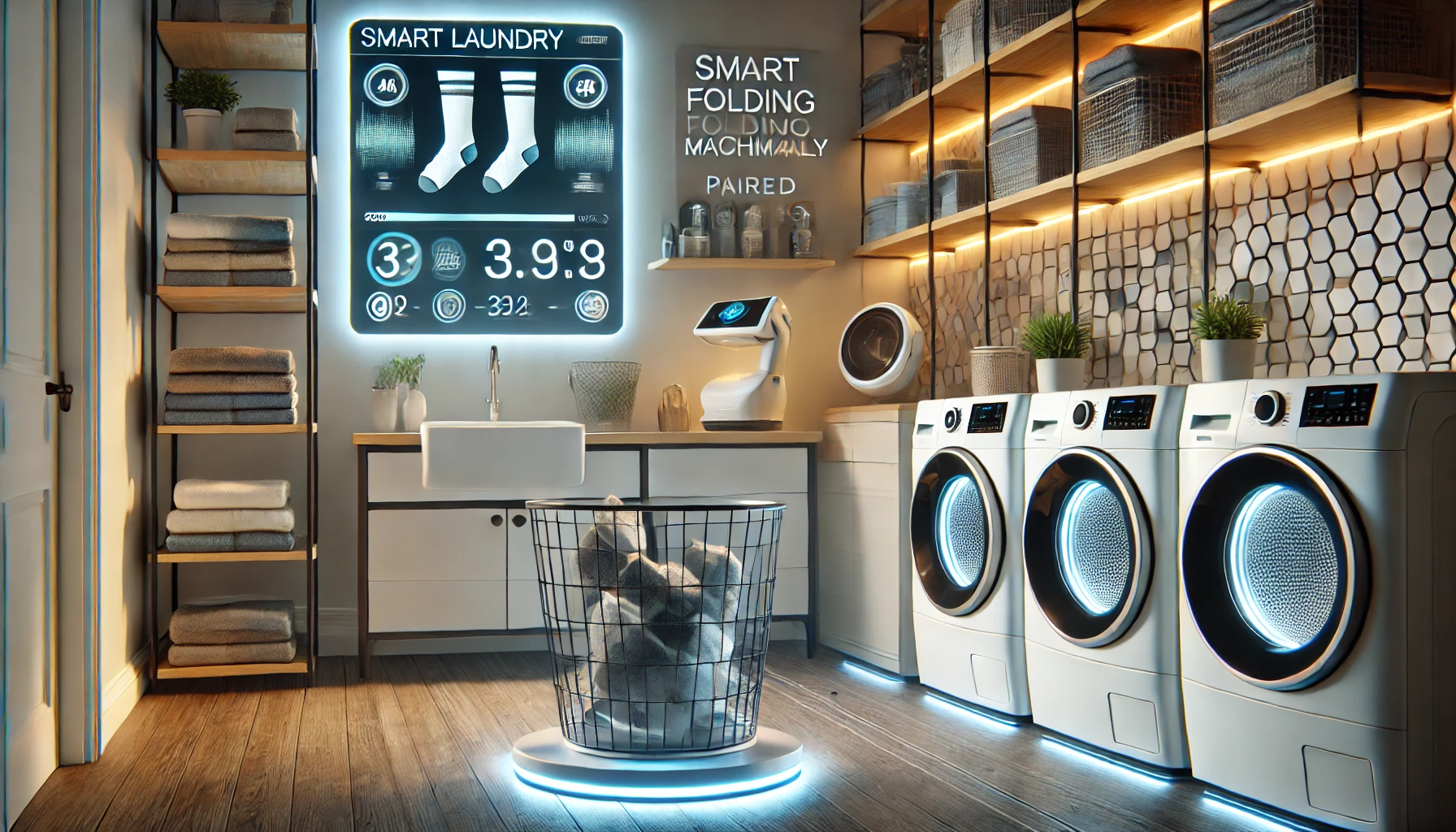 Pair up socks after laundry.